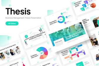 Business Management Thesis PowerPoint Template